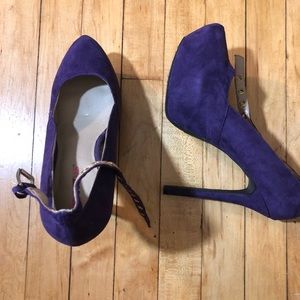 Suede Platform Heel